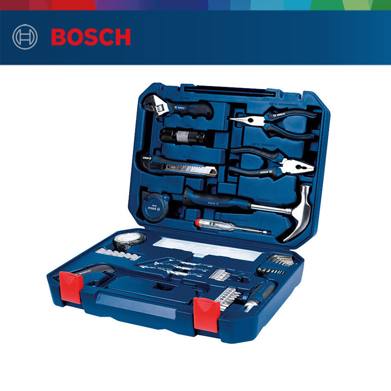 博世（BOSCH）家用多功能五金工具套裝（108件套）手動(dòng)工具箱